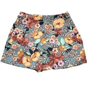 Altar’d State Floral Skort Mini 70s Theme Womens Size Small